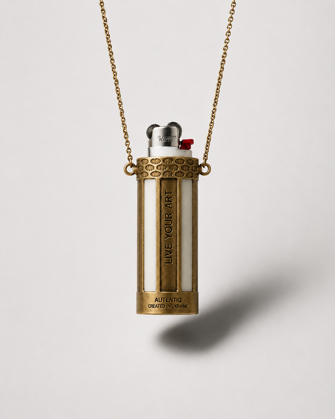 LIVE YOUR ART case в латуні