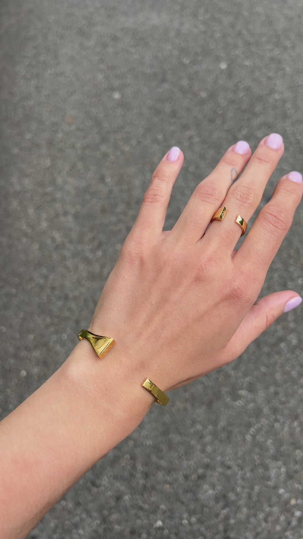 Каблучка Everlast в глянцевій позолоті